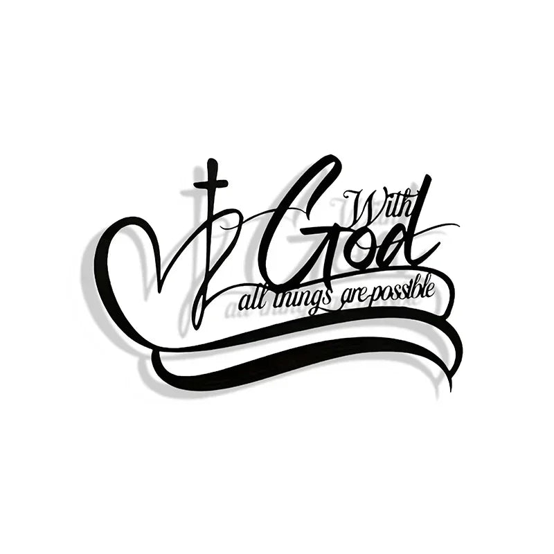 Metal Wall Art Modern Letter Silhouette Sign Sculptures Hanging Decoration for Bedroom Living Room Luxury Presents Wall Accents - Blu Lotus Boutique