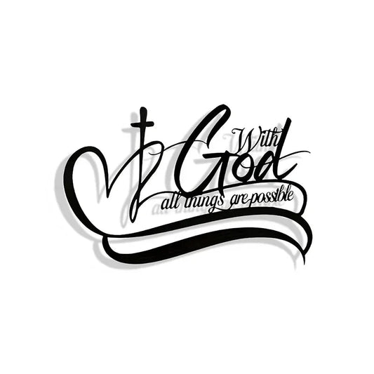 Metal Wall Art Modern Letter Silhouette Sign Sculptures Hanging Decoration for Bedroom Living Room Luxury Presents Wall Accents - Blu Lotus Boutique