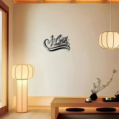 Metal Wall Art Modern Letter Silhouette Sign Sculptures Hanging Decoration for Bedroom Living Room Luxury Presents Wall Accents - Blu Lotus Boutique