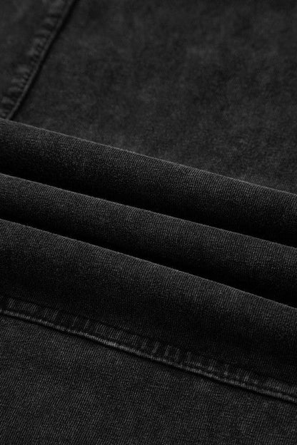 Mineral Wash Reverse Seam Drawstring Elastic Waist - Blu Lotus Boutique