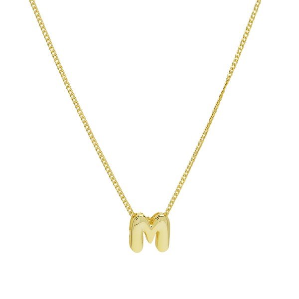 Mini Bubble Initial Letter Personalized Necklace - Blu Lotus Boutique