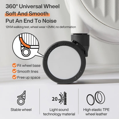 Mixi 2024 New Design Suitcase Carry On Luggage with Cup Phone Holder Hard Shell Rolling Luggage PC Spinner Wheels Trolley Case - Blu Lotus Boutique