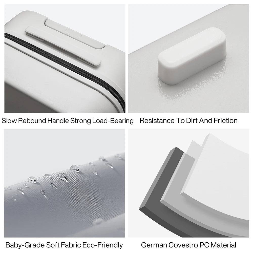 Mixi Patent Design Travel Luggage Women Men Suitcase On Wheels Spinner Trolley Case Bag 18" Carry On 20" 24" Check In 100% PC - Blu Lotus Boutique