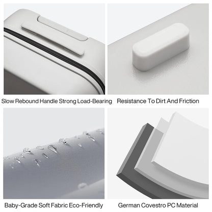 Mixi Patent Design Travel Luggage Women Men Suitcase On Wheels Spinner Trolley Case Bag 18" Carry On 20" 24" Check In 100% PC - Blu Lotus Boutique