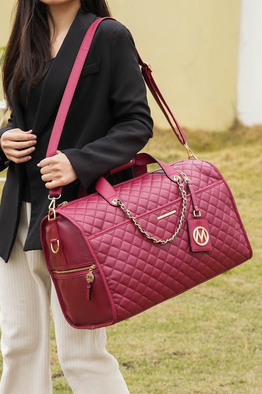 MKF Lexie Vegan Leather Women Duffle by Mia K - Blu Lotus Boutique