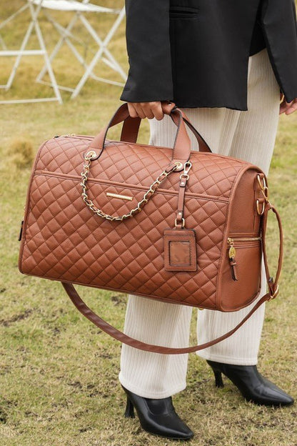 MKF Lexie Vegan Leather Women Duffle by Mia K - Blu Lotus Boutique