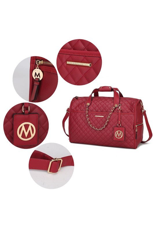 MKF Lexie Vegan Leather Women Duffle by Mia K - Blu Lotus Boutique