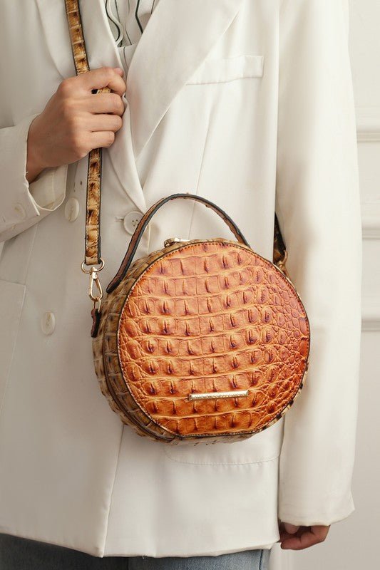MKF Ynnari Croc - Embossed Crossbody Bag by Mia K. - Blu Lotus Boutique
