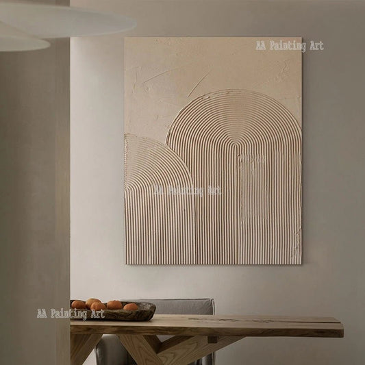 Modern New Paintings Art Pure Handmade Abstract Textured 3D Lines Oil Painting Home Wall Showpieces Thick Acrylic Art On Canvas - Blu Lotus Boutique