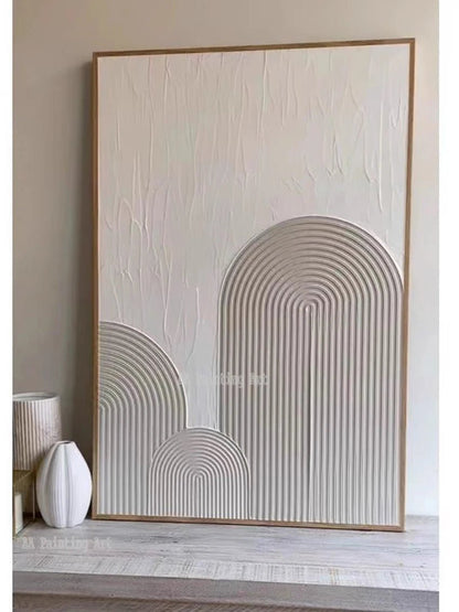 Modern New Paintings Art Pure Handmade Abstract Textured 3D Lines Oil Painting Home Wall Showpieces Thick Acrylic Art On Canvas - Blu Lotus Boutique