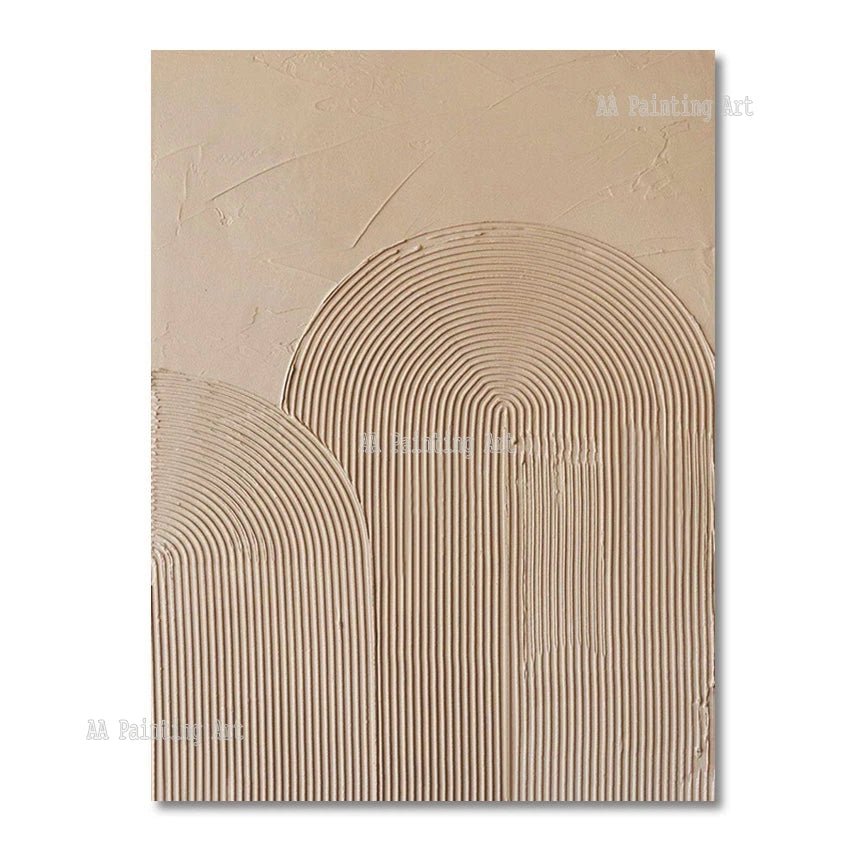 Modern New Paintings Art Pure Handmade Abstract Textured 3D Lines Oil Painting Home Wall Showpieces Thick Acrylic Art On Canvas - Blu Lotus Boutique