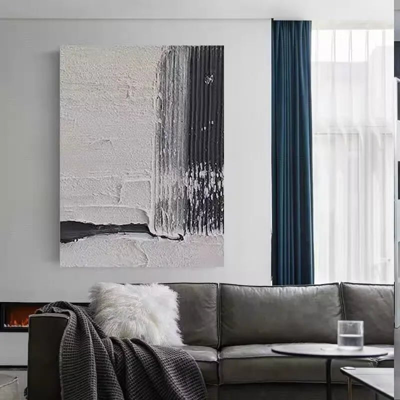 Modern New Paintings Art Pure Handmade Abstract Textured 3D Lines Oil Painting Home Wall Showpieces Thick Acrylic Art On Canvas - Blu Lotus Boutique