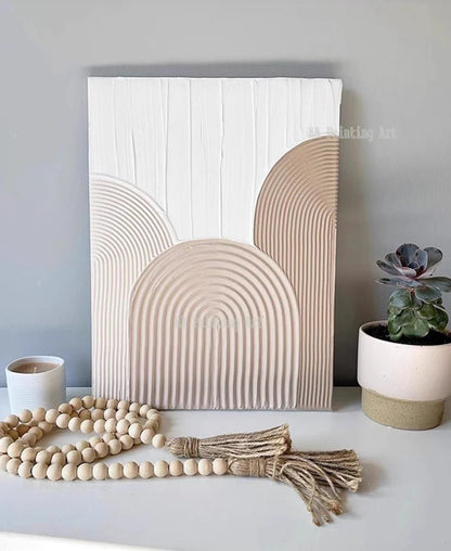 Modern New Paintings Art Pure Handmade Abstract Textured 3D Lines Oil Painting Home Wall Showpieces Thick Acrylic Art On Canvas - Blu Lotus Boutique