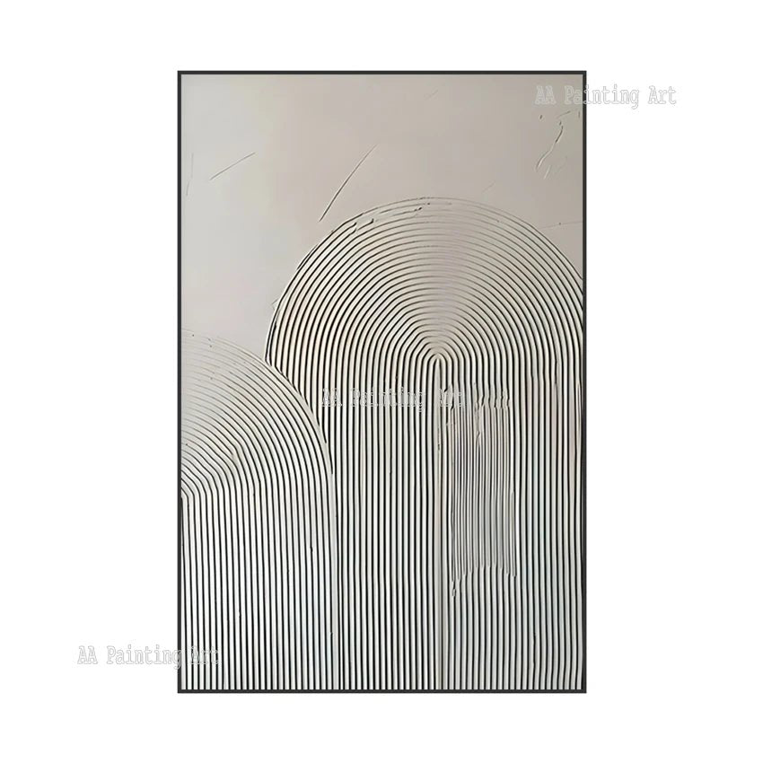Modern New Paintings Art Pure Handmade Abstract Textured 3D Lines Oil Painting Home Wall Showpieces Thick Acrylic Art On Canvas - Blu Lotus Boutique