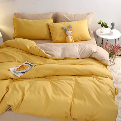 Mustard Yellow Comforter Sets King Bedding Comforter Sets Cotton Quilts King Size Modern Blankets Soft Durable Luxury Bed Linens - Blu Lotus Boutique