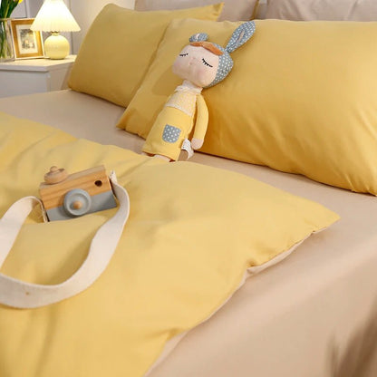 Mustard Yellow Comforter Sets King Bedding Comforter Sets Cotton Quilts King Size Modern Blankets Soft Durable Luxury Bed Linens - Blu Lotus Boutique