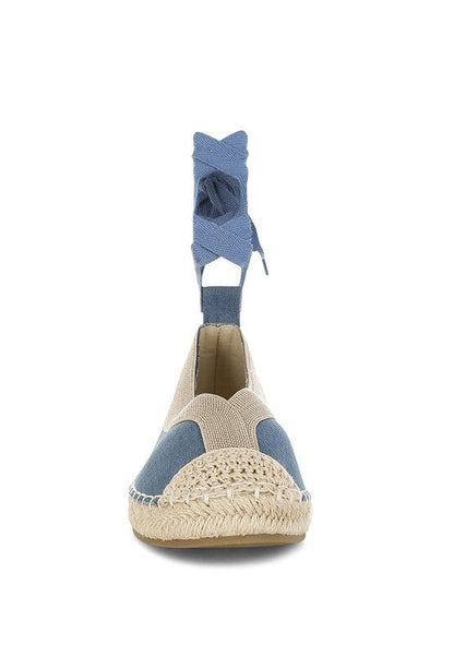 Nalya Detachable Lace Up Espadrille Sandals - Blu Lotus Boutique