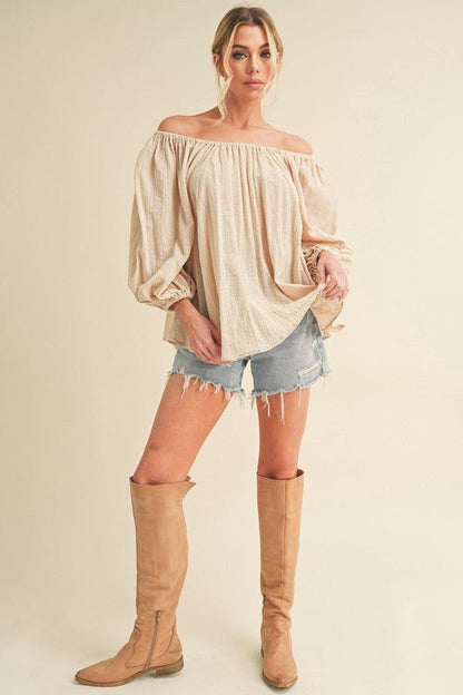 Nately Off Shoulder Tunic Dress - Blu Lotus Boutique