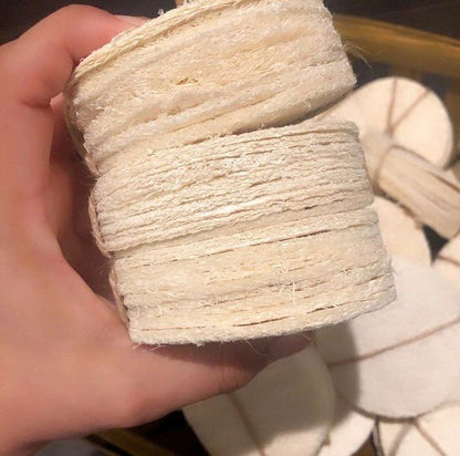 Natural Loofah Pads 5 - pcs - Blu Lotus Boutique