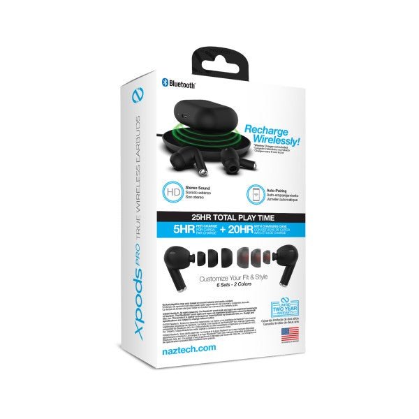 Naztech Xpods PRO TWS with Wireless Charging Case - Blu Lotus Boutique