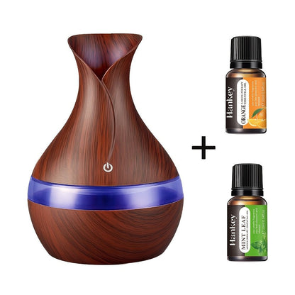 New Excellence Home USB 10.14oz Humidifier, Touch Switch, Indoor Diffuser with 7 LED Lights, Suitable for Living Room, Bedroom SPA with 2 Oils - Blu Lotus Boutique