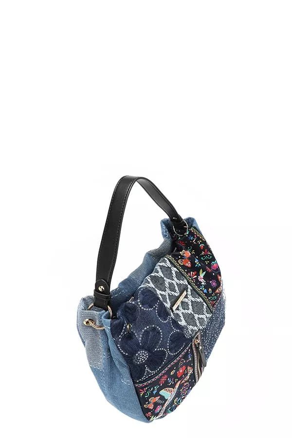 Nicole Lee USA Bosque De Amor Denim Hobo Bag - Blu Lotus Boutique
