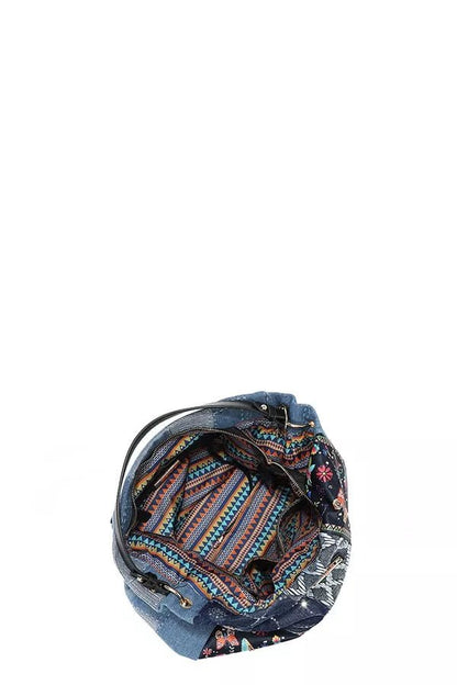 Nicole Lee USA Bosque De Amor Denim Hobo Bag - Blu Lotus Boutique