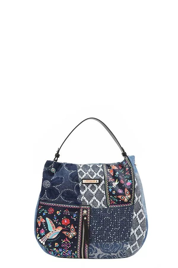 Nicole Lee USA Bosque De Amor Denim Hobo Bag - Blu Lotus Boutique