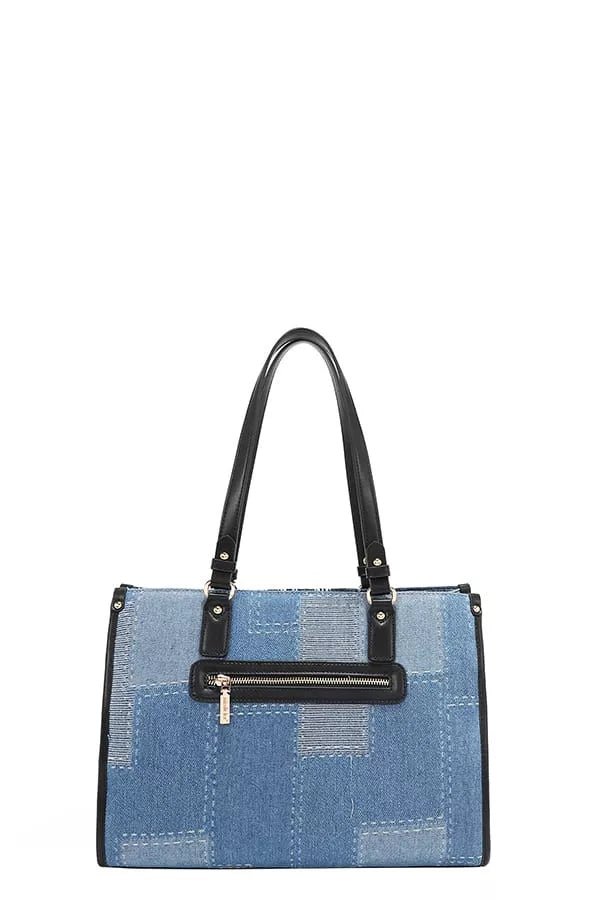 Nicole Lee USA Bosque de Amor Denim Tote Bag - Blu Lotus Boutique