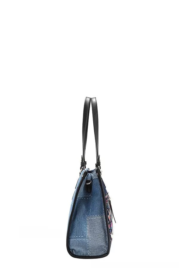 Nicole Lee USA Bosque de Amor Denim Tote Bag - Blu Lotus Boutique