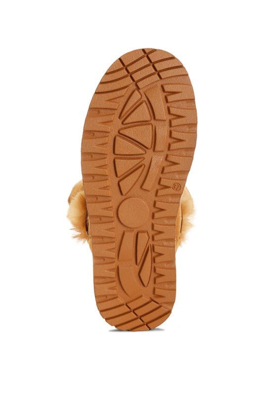 Noaya Chunky Faux Fur Snow Boots - Blu Lotus Boutique