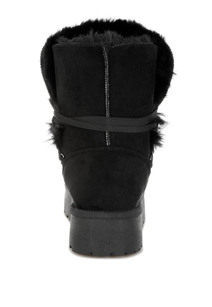 Noaya Chunky Faux Fur Snow Boots - Blu Lotus Boutique