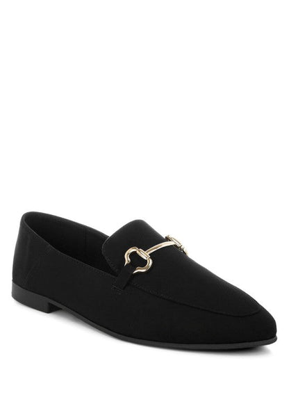 Noltas Horsebit Embellished Flat Loafers - Blu Lotus Boutique