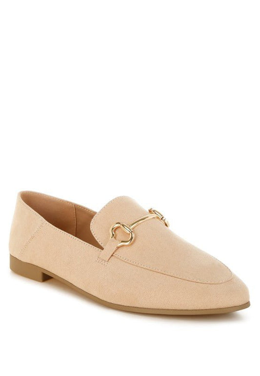 Noltas Horsebit Embellished Flat Loafers - Blu Lotus Boutique