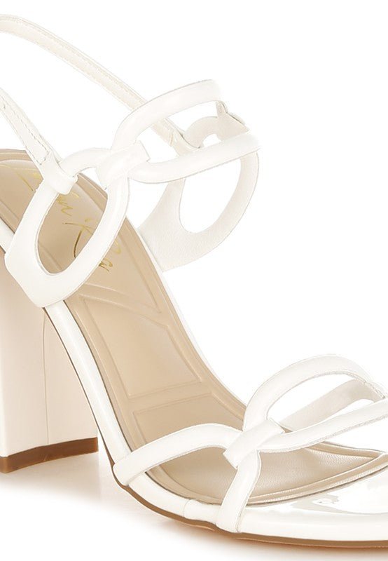Nyjah Cut Out Chain Sandals - Blu Lotus Boutique