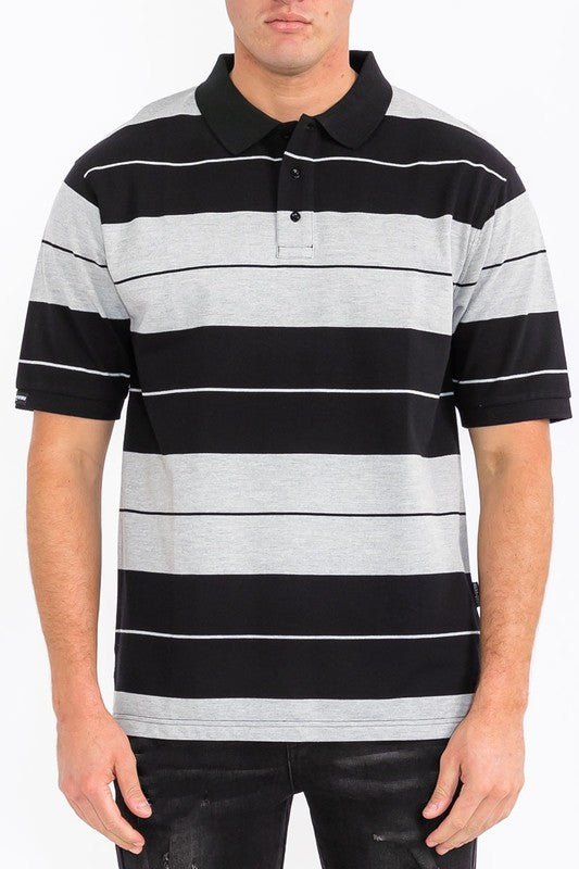 Old School Pique Polo Shirt - Blu Lotus Boutique
