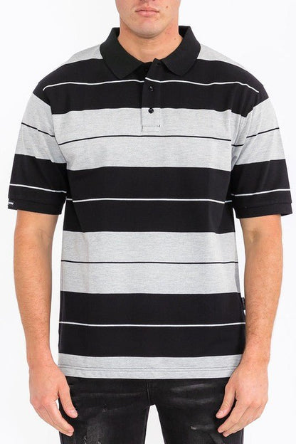 Old School Pique Polo Shirt - Blu Lotus Boutique