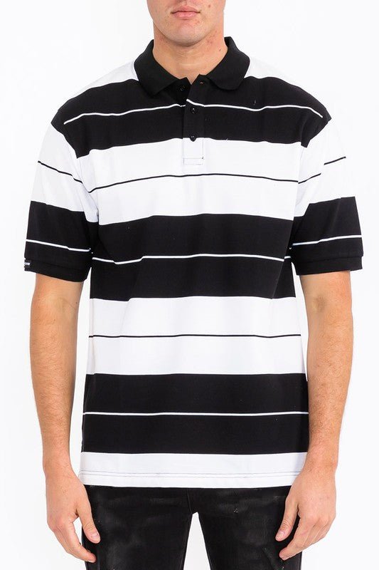 Old School Pique Polo Shirt - Blu Lotus Boutique