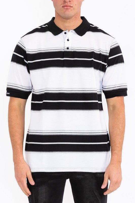 Old School Pique Polo Shirt - Blu Lotus Boutique