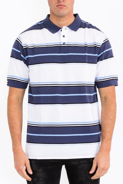 Old School Pique Polo Shirt - Blu Lotus Boutique
