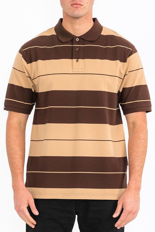 Old School Pique Polo Shirt - Blu Lotus Boutique