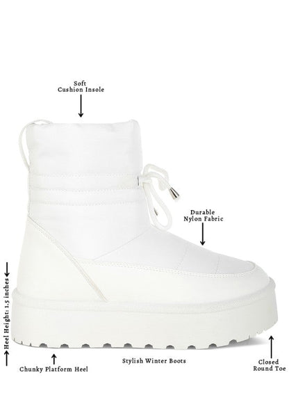 Pacos High Ankle Chunky Snow Boots - Blu Lotus Boutique