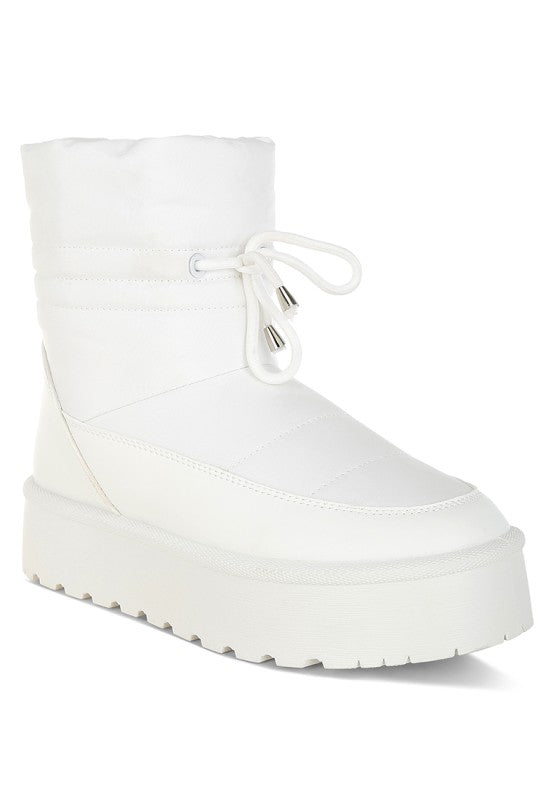 Pacos High Ankle Chunky Snow Boots - Blu Lotus Boutique
