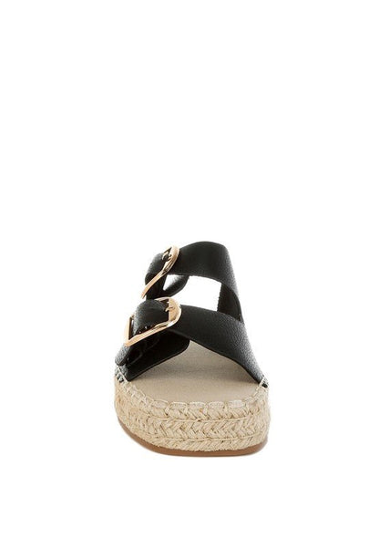 Palala Genuine Soft Leather Square Toe Espadrilles - Blu Lotus Boutique