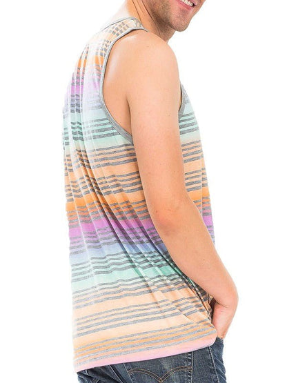 PASTEL STRIPED TANK TOP - Blu Lotus Boutique