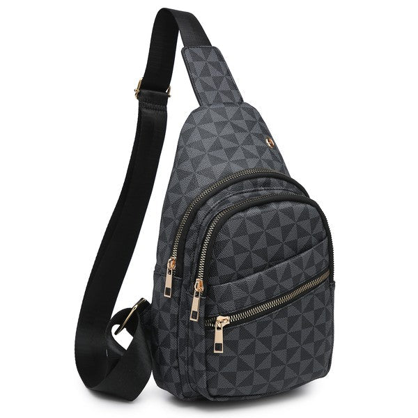 Pattern Sling Backpack - Blu Lotus Boutique