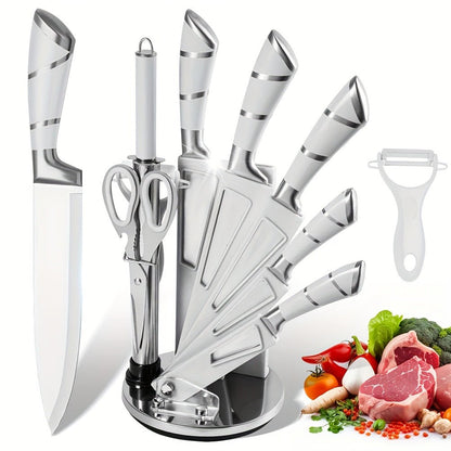 Pink Professional Chef Knife Set with Acrylic Stand - Blu Lotus Boutique