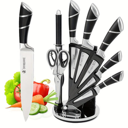 Pink Professional Chef Knife Set with Acrylic Stand - Blu Lotus Boutique