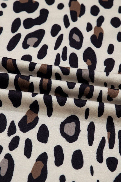 Plus Size Leopard Reverse Seam Patch Pocket Pants - Blu Lotus Boutique