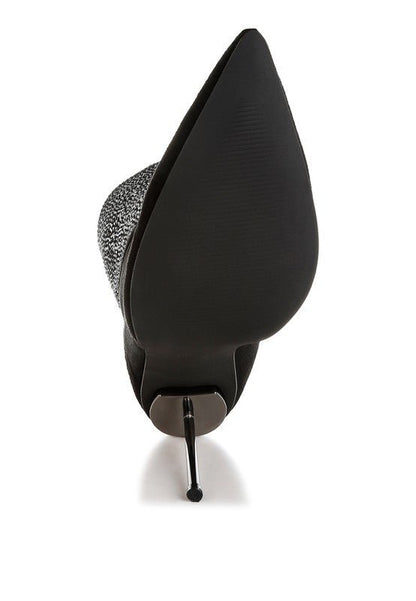 Podstar Rhinestones Embellished Foldover Boots - Blu Lotus Boutique